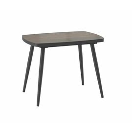 Стол раздвижной Tinto-100 (Дуб Винтажный compact cer/ Черный) 100х70(30) | Интернет магазин мебели и декора LifeDekor