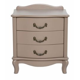 Тумбочка прикроватная "Джульетта" 3 ящ. (Мокко) Вис | Интернет магазин мебели и декора LifeDekor