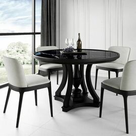 Стол Aspen 130, круглый, керамика глянцевая | Интернет магазин мебели и декора LifeDekor