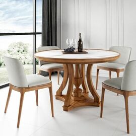 Стол Aspen 130, круглый, керамика матовая | Интернет магазин мебели и декора LifeDekor