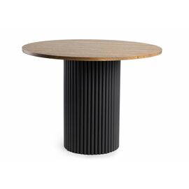 Стол деревянный Барел 90 орех кантри / черный | Интернет магазин мебели и декора LifeDekor