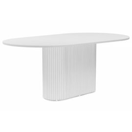 Стол деревянный Барон О 200 х 90 белая пленка шагрень / белый | Интернет магазин мебели и декора LifeDekor