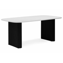 Стол деревянный Бавария B 160 х 90 белая пленка шагрень / черный | Интернет магазин мебели и декора LifeDekor