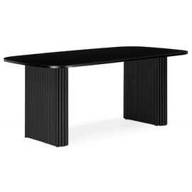 Стол деревянный Бавария B 160 х 90 черная пленка шагрень / черный | Интернет магазин мебели и декора LifeDekor