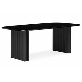 Стол деревянный Бавария B 180 х 90 черная пленка шагрень / черный | Интернет магазин мебели и декора LifeDekor