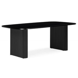 Стол деревянный Бавария B 200 х 90 черная пленка шагрень / черный | Интернет магазин мебели и декора LifeDekor