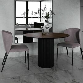 Стол круглый Nolan 100, шпон | Интернет магазин мебели и декора LifeDekor