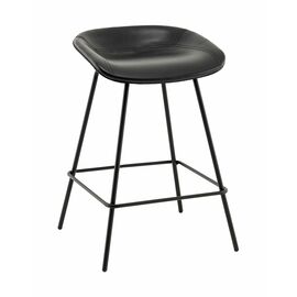 Стул полубарный Фуриоса экокожа чёрный | Интернет магазин мебели и декора LifeDekor