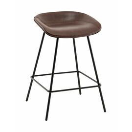 Стул полубарный Фуриоса экокожа коричневый | Интернет магазин мебели и декора LifeDekor