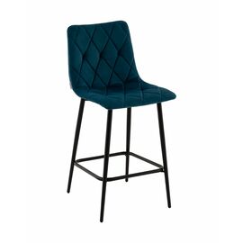 Стул полубарный Одди Diamond велюр синий | Интернет магазин мебели и декора LifeDekor