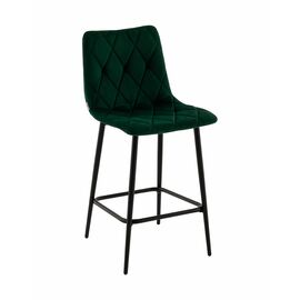 Стул полубарный Одди Diamond велюр темно-зеленый | Интернет магазин мебели и декора LifeDekor