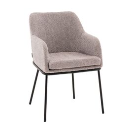 Стул с подлокотниками Кози new ткань букле серый | Интернет магазин мебели и декора LifeDekor