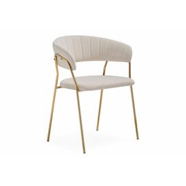 Стул на металлокаркасе Kamelia бежевый / золотой | Интернет магазин мебели и декора LifeDekor