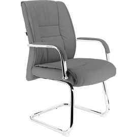 Кресло для посетителей Everprof Kent CF Экокожа Серый | Интернет магазин мебели и декора LifeDekor
