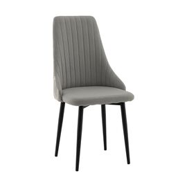 Стул Касаденика велюр серый, спинка гобелен перья | Интернет магазин мебели и декора LifeDekor