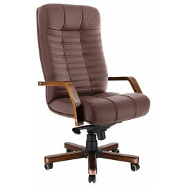 Кресло Everprof Atlant Wood M Экокожа Коричневый | Интернет магазин мебели и декора LifeDekor