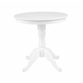 Стол Дуэт 80, не раскладной, круглый (белая эмаль) | Интернет магазин мебели и декора LifeDekor