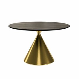 Стол круглый AXIS 120, шпон / опора золото | Интернет магазин мебели и декора LifeDekor