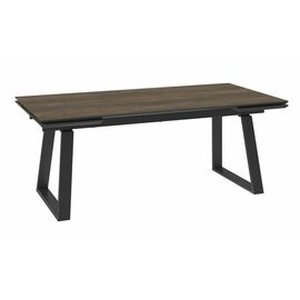 Стол DikLine AKZ200 Керамика древесная OAKWOOD HONEY/подстолье черное/опоры черные (2 уп.) | Интернет магазин мебели и декора LifeDekor