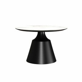 Журнальный стол Lucas 60, керамика матовая, белая | Интернет магазин мебели и декора LifeDekor