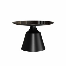 Журнальный стол Lucas 60, керамика глянцевая, черная | Интернет магазин мебели и декора LifeDekor