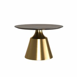 Журнальный стол Lucas 60, шпон / опора золото | Интернет магазин мебели и декора LifeDekor