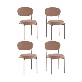 Стул Бриф DD велюр капучино каркас капучино муар 4 шт. | Интернет магазин мебели и декора LifeDekor