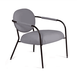 Лаунж кресло EGO, велюр серый | Интернет магазин мебели и декора LifeDekor