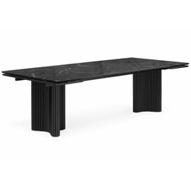 Стол стеклянный Мален 240x110 дарк / черный | Интернет магазин мебели и декора LifeDekor