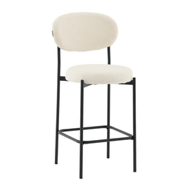 Стул полубарный Бриф DD букле молочный | Интернет магазин мебели и декора LifeDekor