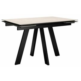 Стол DikLine DM110 Хромикс белый/опоры черные | Интернет магазин мебели и декора LifeDekor