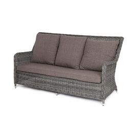 "Гляссе" диван трехместный из искусственного ротанга, цвет графит | Интернет магазин мебели и декора LifeDekor