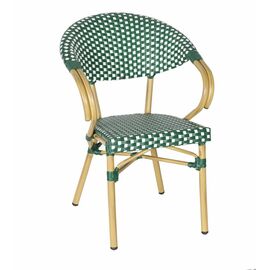 "Грас" плетеный стул из искусственного ротанга, цвет зеленый | Интернет магазин мебели и декора LifeDekor