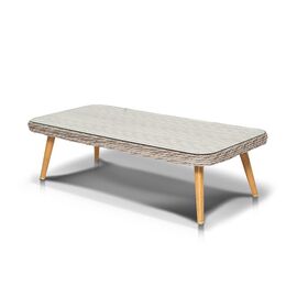 "Прованс" столик журнальный из ротанга, цвет бежевый | Интернет магазин мебели и декора LifeDekor