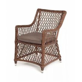 "Латте" плетеное кресло из искусственного ротанга, цвет коричневый | Интернет магазин мебели и декора LifeDekor
