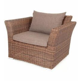 "Капучино" кресло из искусственного ротанга, цвет коричневый | Интернет магазин мебели и декора LifeDekor