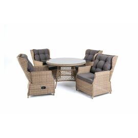 "Лацио" обеденная группа из искусственного ротанга, цвет соломенный | Интернет магазин мебели и декора LifeDekor