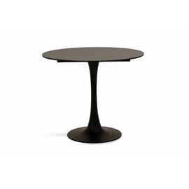 "Тюльпан" стол из HPL круглый Ø70см, цвет "серый мрамор" | Интернет магазин мебели и декора LifeDekor