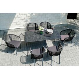 "Милан" обеденная группа на 6 персон, цвет темный | Интернет магазин мебели и декора LifeDekor