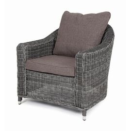 "Кон Панна" кресло из искусственного ротанга, цвет графит | Интернет магазин мебели и декора LifeDekor
