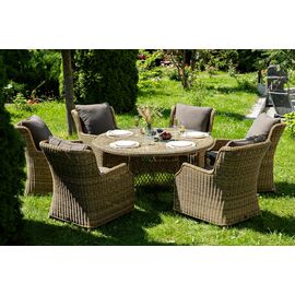 "Эспрессо–150 N" обеденная группа плетеная, цвет соломенный | Интернет магазин мебели и декора LifeDekor