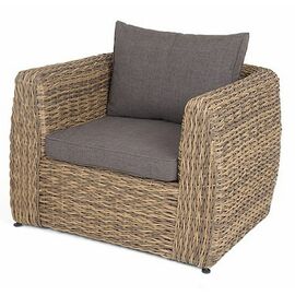 "Кальяри" кресло из искусственного ротанга (гиацинт), цвет соломенный | Интернет магазин мебели и декора LifeDekor