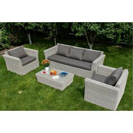 "Капучино" лаунж-зона из искусственного ротанга, цвет бежевый | Интернет магазин мебели и декора LifeDekor