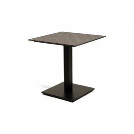 "Каффе" стол из HPL квадратный 70х70см, цвет "серый мрамор", подстолье стальное | Интернет магазин мебели и декора LifeDekor