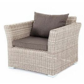 "Капучино" кресло из искусственного ротанга, цвет бежевый | Интернет магазин мебели и декора LifeDekor