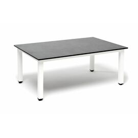 "Канны" журнальный столик из HPL 90х60, H40, каркас белый, цвет столешницы "серый гранит" | Интернет магазин мебели и декора LifeDekor