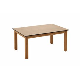 "Канны" журнальный столик из HPL 90х60, H40, основание дуб, цвет столешницы "дуб" | Интернет магазин мебели и декора LifeDekor