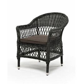 "Сицилия" плетеный стул из искусственного ротанга, цвет графит | Интернет магазин мебели и декора LifeDekor