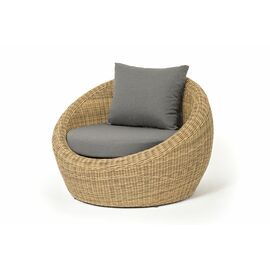 "Барселона" кресло из искусственного ротанга, цвет соломенный | Интернет магазин мебели и декора LifeDekor