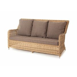 "Гляссе" диван трехместный из искусственного ротанга, цвет соломенный | Интернет магазин мебели и декора LifeDekor